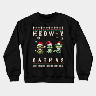 Meowy Catmas Crewneck Sweatshirt